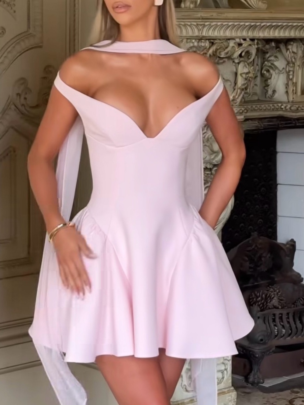 MARLA MINI DRESS - BLUSH